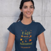Fall Breeze und Herbst verlassen Design T-Shirt