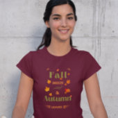 Fall Breeze und Herbst verlassen Design T-Shirt