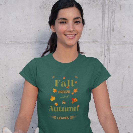 Fall Breeze und Herbst verlassen Design T-Shirt