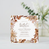 Fall Bridal Brunch Einladung (Stehend Vorderseite)