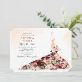 Fall Bridal Dusche Einladung (Stehend Vorderseite)