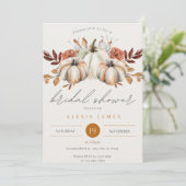 Fall Bridal Dusche Einladung (Stehend Vorderseite)