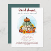 Fall Bridal Dusche Einladung Budget (Vorne/Hinten)