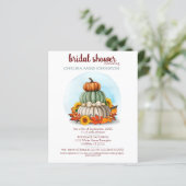 Fall Bridal Dusche Einladung Budget (Stehend Vorderseite)