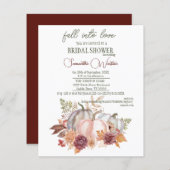 Fall Bridal Dusche Einladung Budget (Vorne/Hinten)