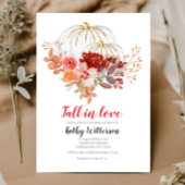 Fall Bridal Dusche Einladung Burgundy