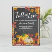 Fall Bridal Dusche Einladung Chalkboard (Stehend Vorderseite)