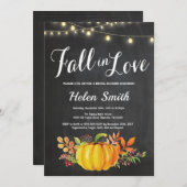 Fall Bridal Dusche Einladung String Lights (Vorne/Hinten)