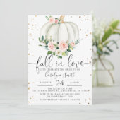 Fall Bridal Dusche Einladung Vorlage (Stehend Vorderseite)