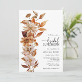 Fall Bridal Luncheon Einladung (Stehend Vorderseite)