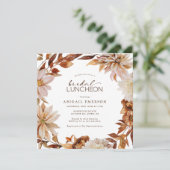 Fall Bridal Luncheon Einladung (Stehend Vorderseite)