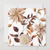 Fall Bridal Luncheon Einladung (Rückseite)