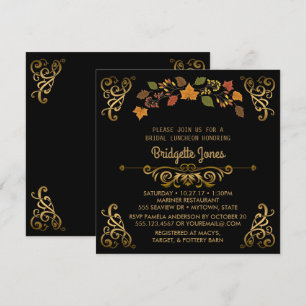 Fall Bridal Luncheon   Polterabend Einladung