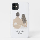 Fall Bride and Groom Illustration Case-Mate iPhone Case-Mate iPhone Hülle (Rückseite)