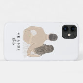Fall Bride and Groom Illustration Case-Mate iPhone Hülle (Rückseite (Horizontal))