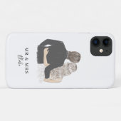 Fall Bride and Groom Illustration Case-Mate iPhone Hülle (Rückseite (Horizontal))