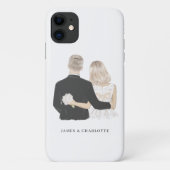 Fall Bride and Groom Illustration Case-Mate iPhone Hülle (Rückseite)