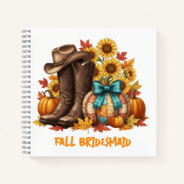 Fall Bridesmaid Journal Gift Notizblock