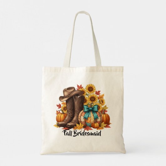 Fall Bridesmaid Tote Bag Gift Tragetasche (Rückseite)