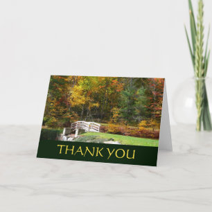 Fall Bridge Dankeschön Card (Leere Inside) Dankeskarte