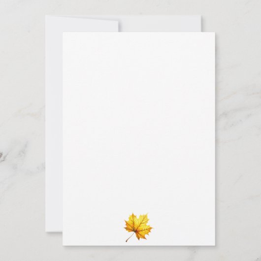 Fall Bridge in einem Tini-Bit Martini-Brautparty Einladung (Rückseite)