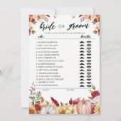 Fall Brie oder Groom Spiel vollständig editierbare Einladung (Vorderseite)