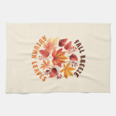 Fall Brise, Herbst Blätter - Whimsischer Fall Geschirrtuch (Horizontal)