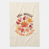 Fall Brise, Herbst Blätter - Whimsischer Fall Geschirrtuch (Vertikal)
