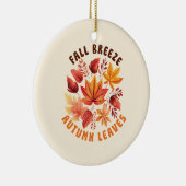 Fall Brise, Herbst Blätter - Whimsischer Fall Keramik Ornament (Rechts)