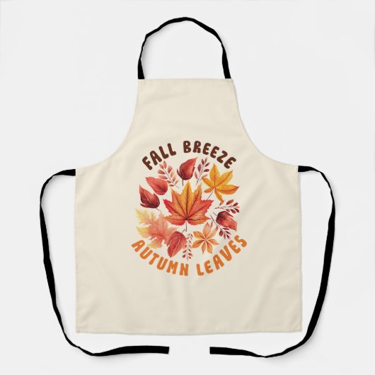 Fall Brise, Herbst Blätter - Whimsischer Fall Schürze (Vorderseite)