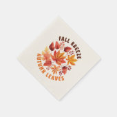 Fall Brise, Herbst Blätter - Whimsischer Fall Serviette (Ecke)