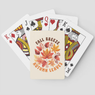 Fall Brise, Herbst Blätter - Whimsischer Fall Spielkarten
