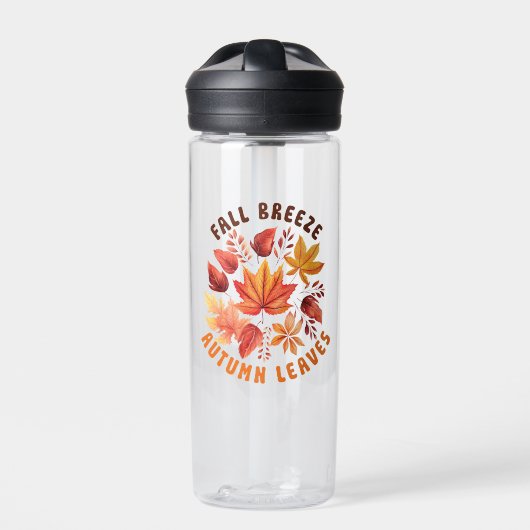 Fall Brise, Herbst Blätter - Whimsischer Fall Trinkflasche (Vorderseite)
