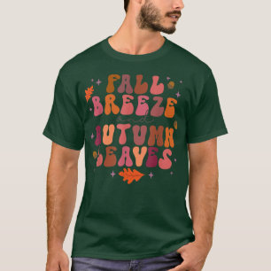 Fall Brise und Herbst Blätter Retro Hallo Herbst A T-Shirt