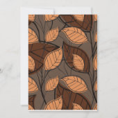 Fall Brown-Blätter Einladung (Vorderseite)