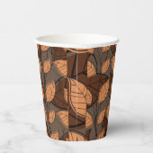 Fall Brown-Blätter Pappbecher (Rechts)