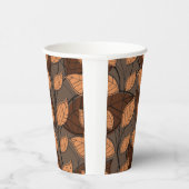 Fall Brown-Blätter Pappbecher (Rechts)