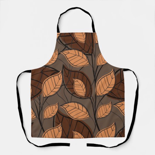 Fall Brown-Blätter Schürze (Vorderseite)
