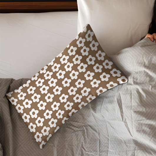 Fall Brown Floral Pillow Kissenbezug
