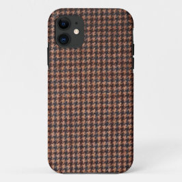 Fall: Brown Tweed Fabric iPhone 11 Hülle