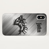 Fall Bull Elk Case-Mate iPhone Hülle (Rückseite (Horizontal))