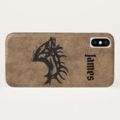 Fall Bull Elk Case-Mate iPhone Hülle (Rückseite (Horizontal))