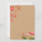 Fall Bunny Birthday Einladungen (Rückseite)