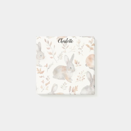 Fall Bunny Post-it Klebezettel (Vorderseite)