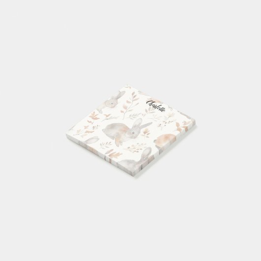 Fall Bunny Post-it Klebezettel (angewinkelt)