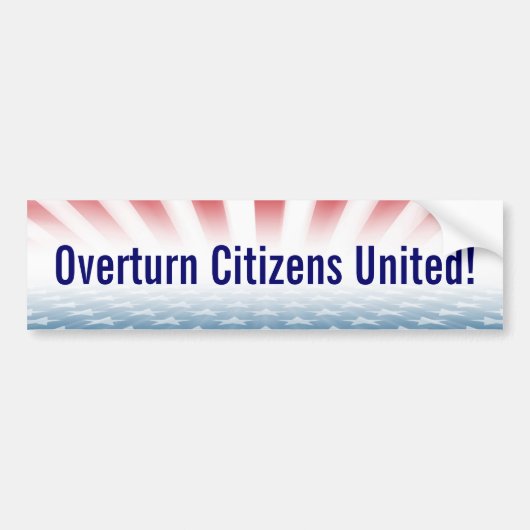 "Fall-Bürger vereinigter" Autoaufkleber (Vorne)