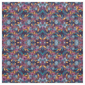 Fall Burgund Marine Mustard Wasserfarbe Blume Art Stoff (Muster)