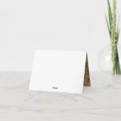 Fall Burgund Red Floral Foto Hochzeit Dankeskarte (Rückseite)