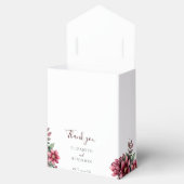Fall Burgundy Floral Wedding Watercolor Geschenkschachtel (Geöffnet)