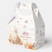 Fall Burgundy Orange Brautparty Geschenkschachtel (Vorderseite)